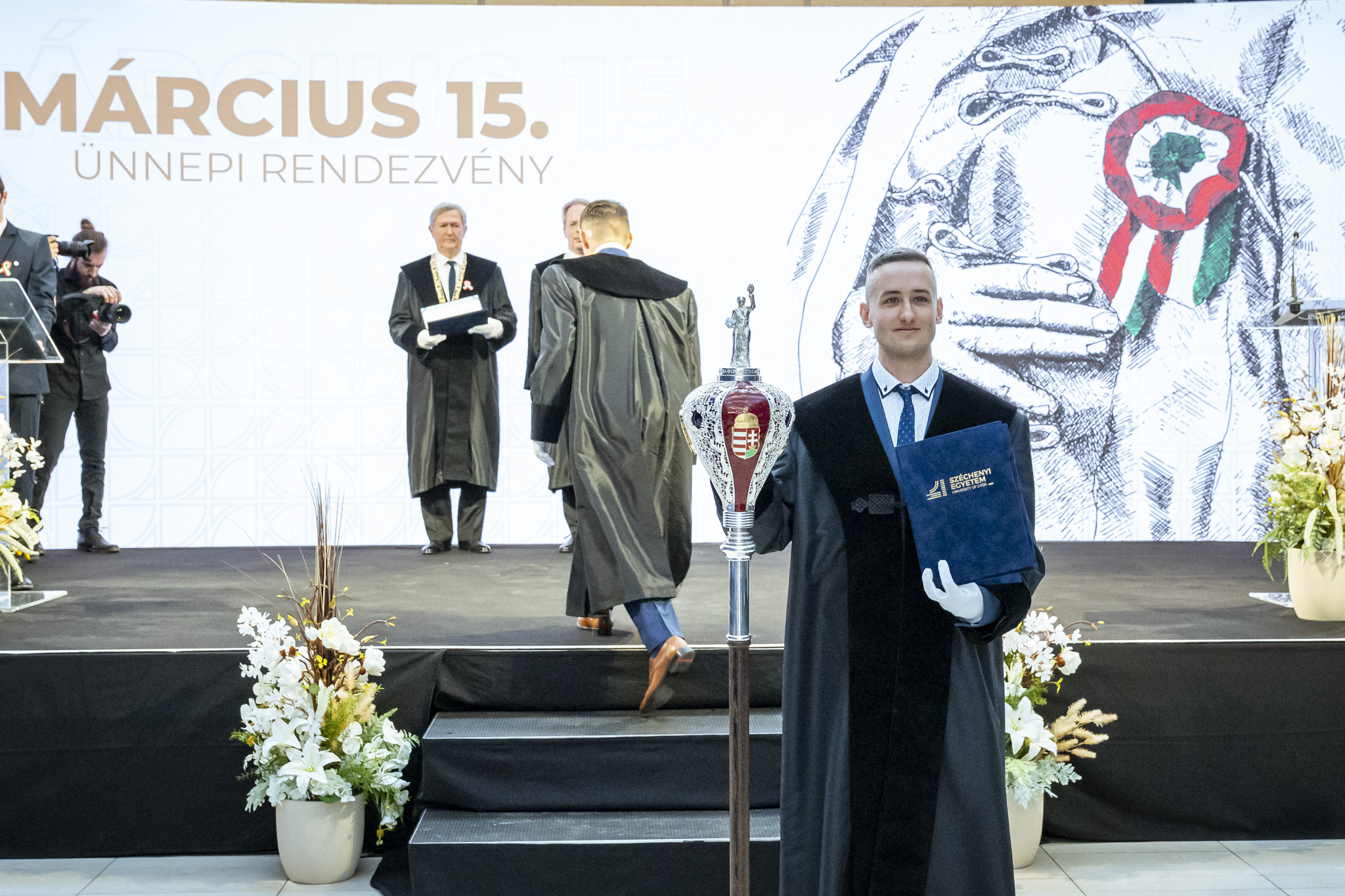 Doctoral gallery: The ceremony was completed by the conferral of doctoral degrees (Photo: András Adorján, Gergely Nagy / Széchenyi István University)